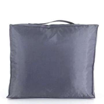 Outdoor zit kussen 50x50x10 cm antraciet pvc