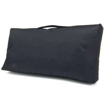 Outdoor kussen 40x80x10 cm Zwart