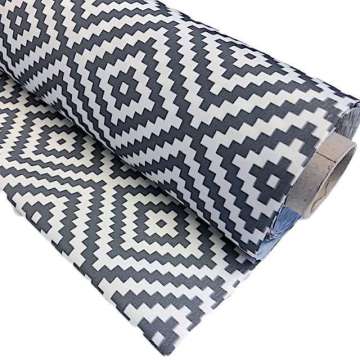 Outdoorstof Es Cubells antraciet 145 cm breed
