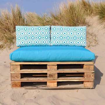 Pallet kussens The Art serie Aqua
