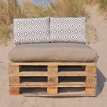 Pallet kussens Taupe Art serie
