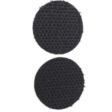 Plak rondjes 22 mm zwart haak Klittenband