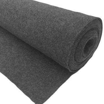 Rol 10 meter Naaldvilt wandbekleding antraciet 200 cm breed
