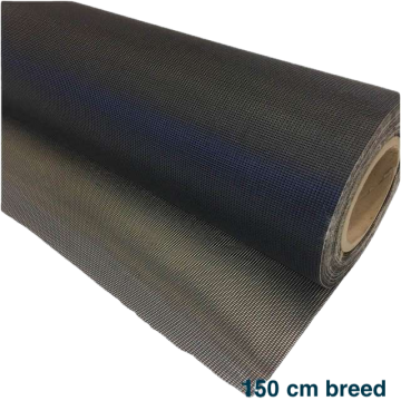 Ruitex zwart 150 cm breed