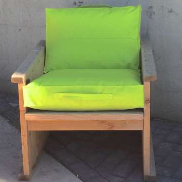 Outdoor kussen set lime 60x60x10 cm + 40x60x10 cm