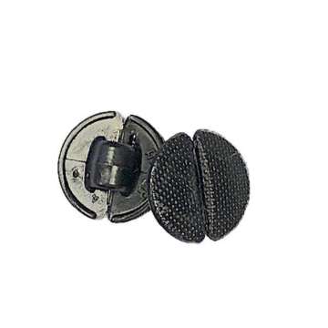 Tegenknoop zwart met gleuf 2 cm.