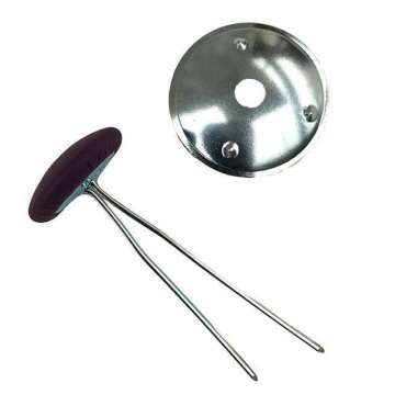Tegenschijf voor splitpen knoop