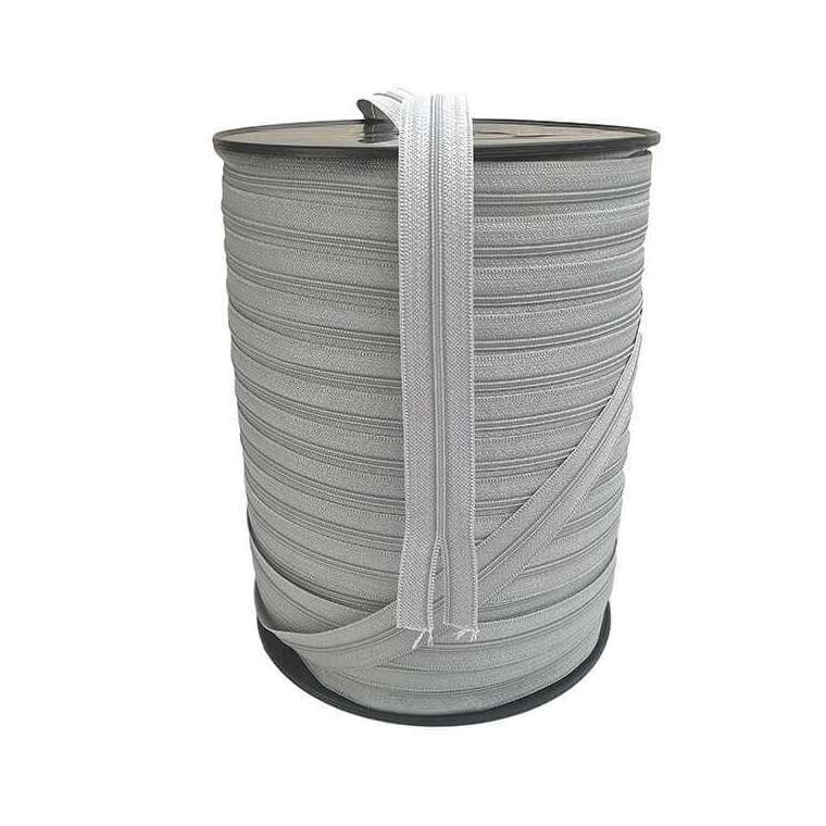 Optilon licht grijs 4 mm rits per meter