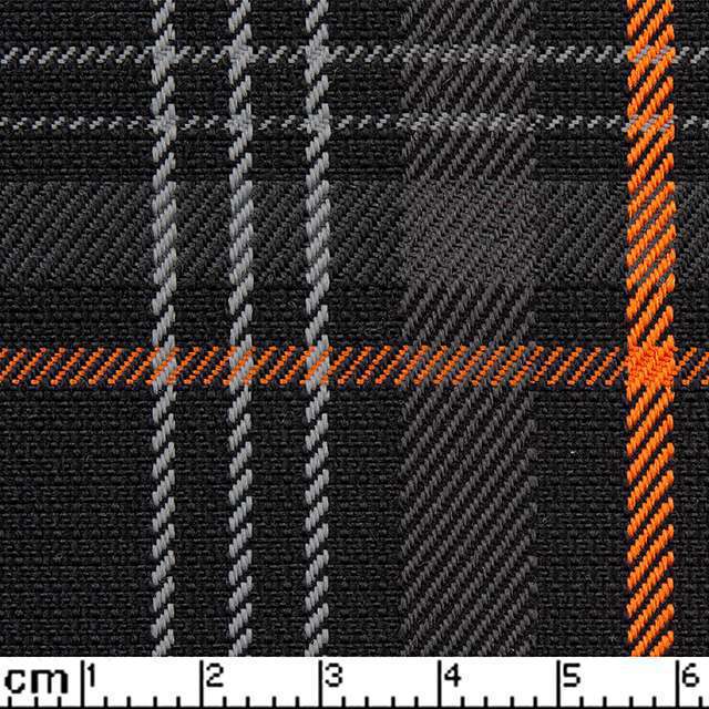 Auto bekleding schotse ruit bruin / oranje 145 cm breed
