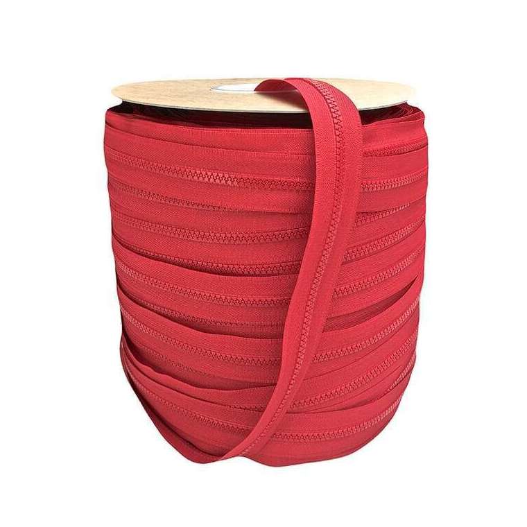 Bloktand rits 6 mm rood Rits
