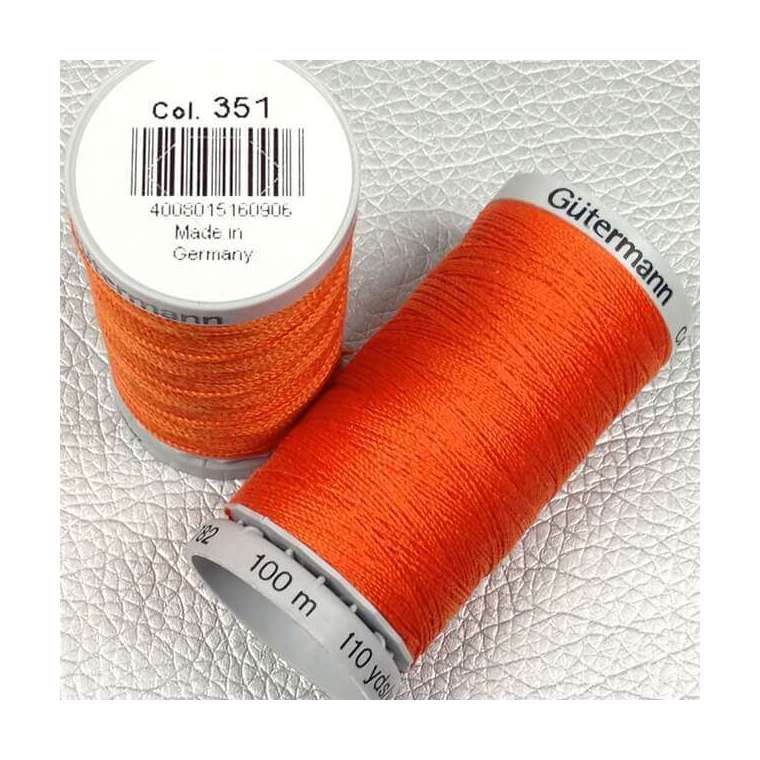 Gutermann garen extra sterk Kleur 351 oranje