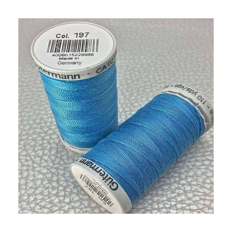 Gutermann garen extra sterk kleur 197 licht blauw