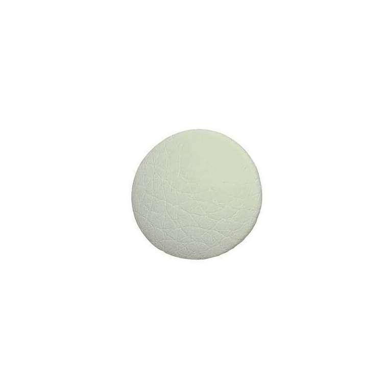 Knoop 2 cm gestoffeerd met kunstleer xp off white