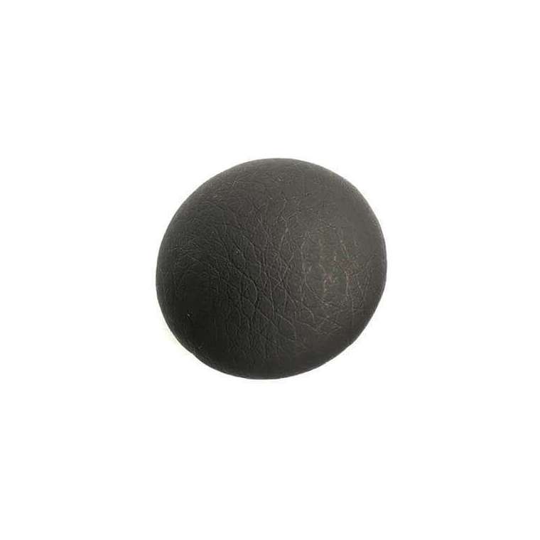 Knoop 3 cm gestoffeerd met xp zwart kunstleer