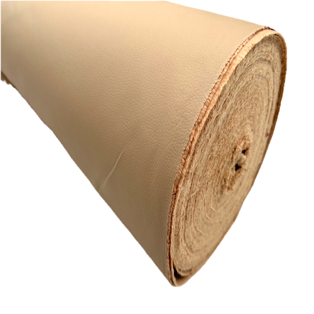 Kunstleer grove nerf beige 140 cm breed opruiming