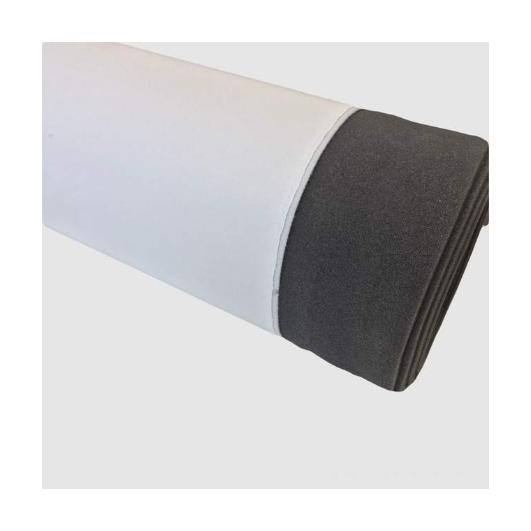 Wandbekleding kunstleer xp wit met foam laag 140 cm breed