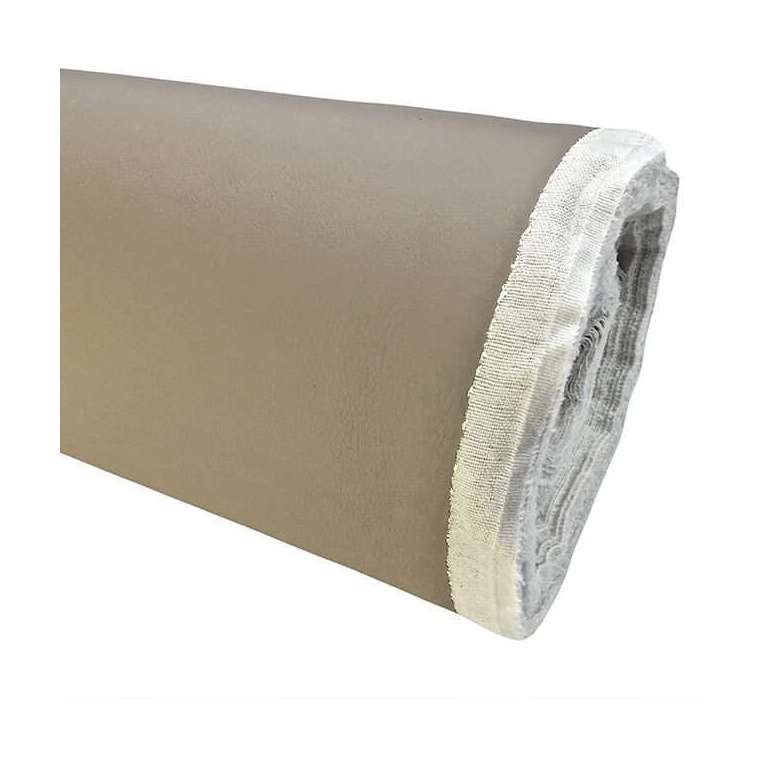 Kunstleer super soft licht taupe 140 cm breed