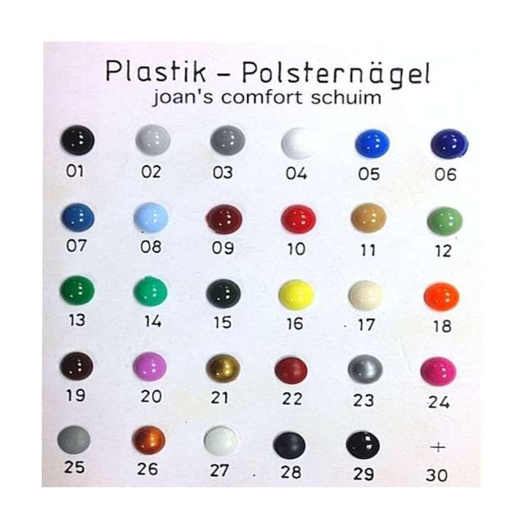 Kunststof siernagels per 50 stuks 