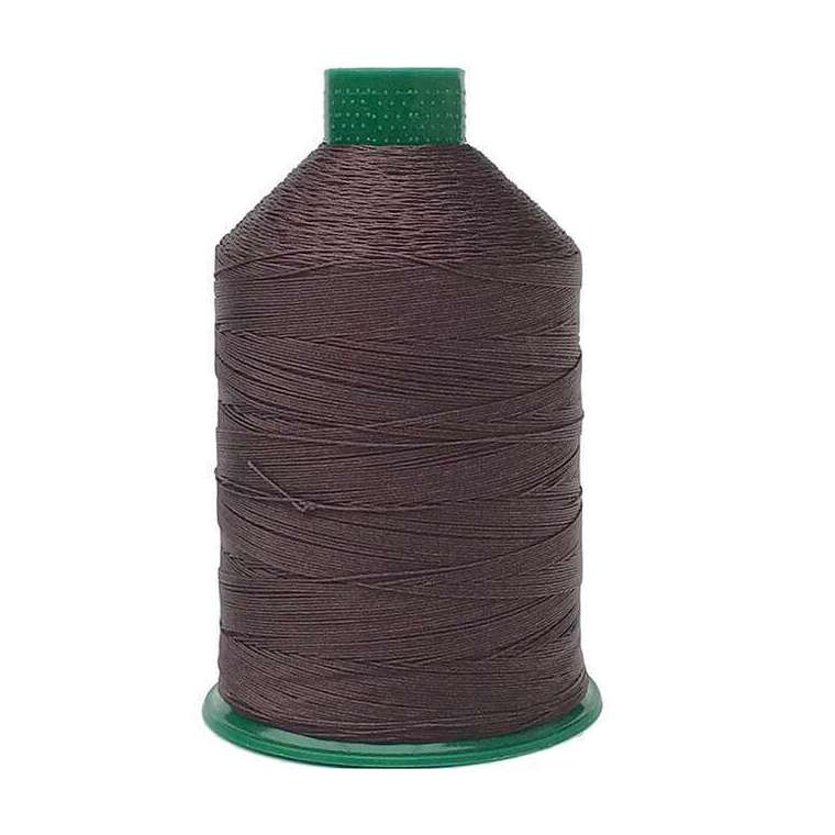 Leder garen donker bruin 3468 dikte 20