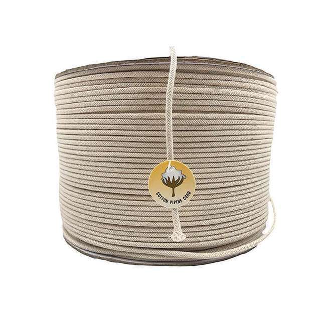 Katoen macramee koord 4 mm rol 400 meter