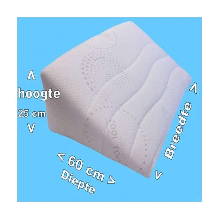 Matrasverhoger reflux volwassenen 25 cm cooltouch van af 60x70x25 cm