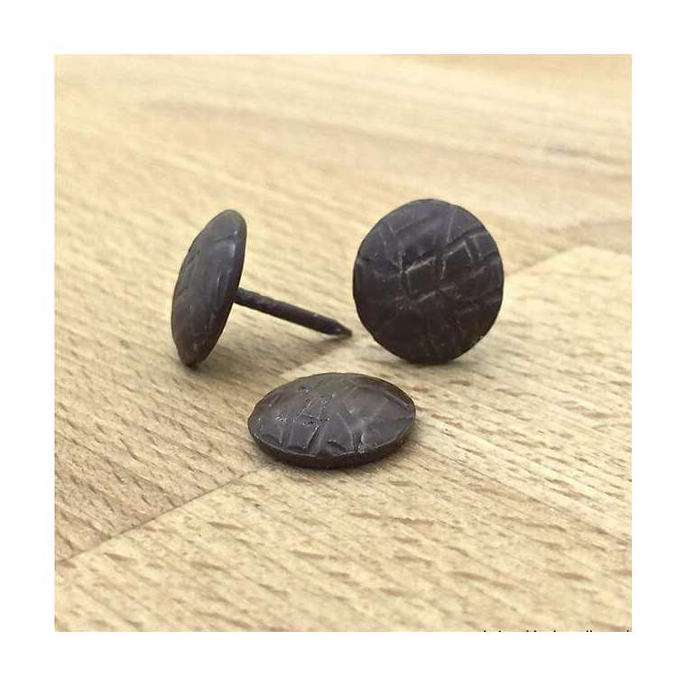 D52 lederlook bruin kop 13 mm
