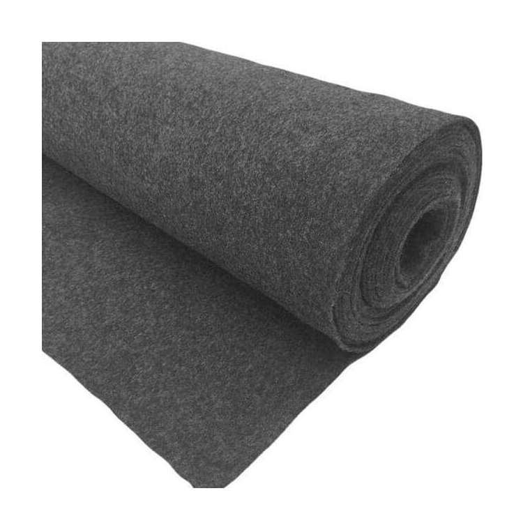 Naaldvilt wandbekleding antraciet 200 cm breed
