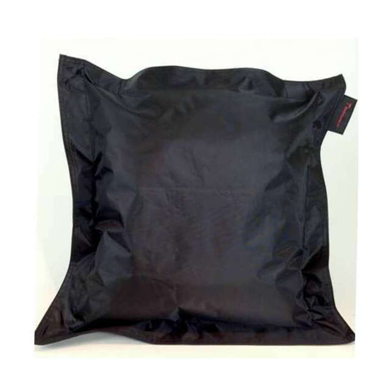 Outdoor kussen pvc zwart 50x50 cm met rand