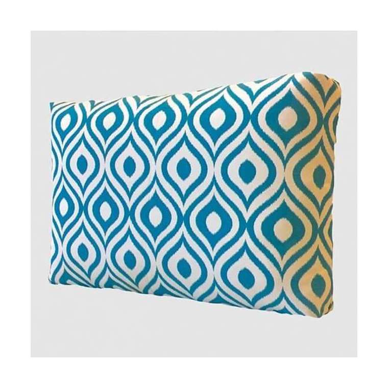 Outdoor rugkussen Joan kleur Aqua Art serie 40 cm hoog 