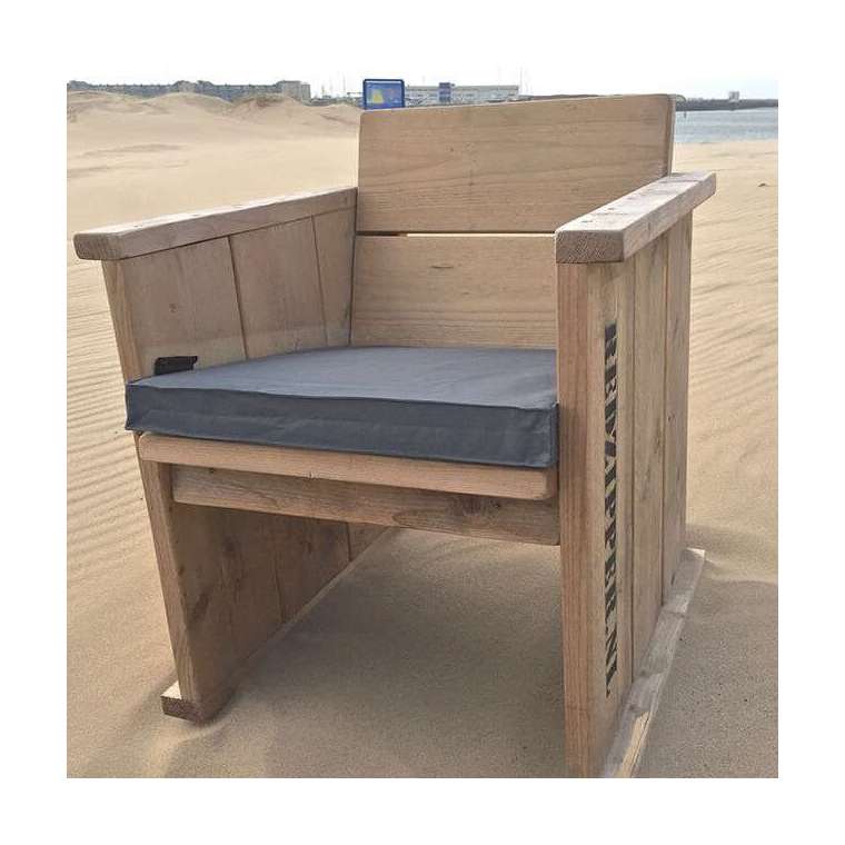 Outdoor kussen hoes 60x60x6 cm Antraciet
