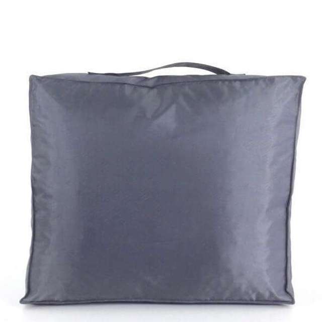 Outdoor zit kussen 50x50x10 cm antraciet pvc