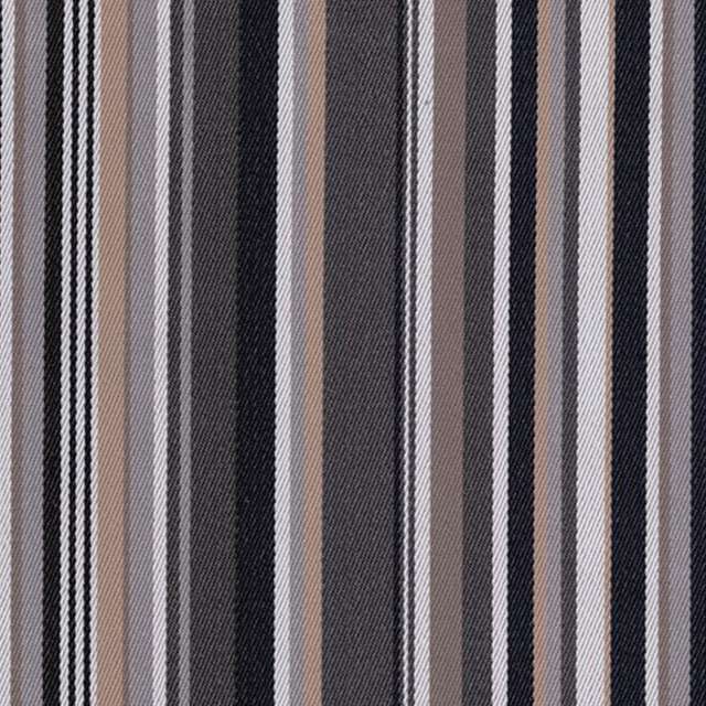 Outdoorstof stripes antraciet 150 cm breed