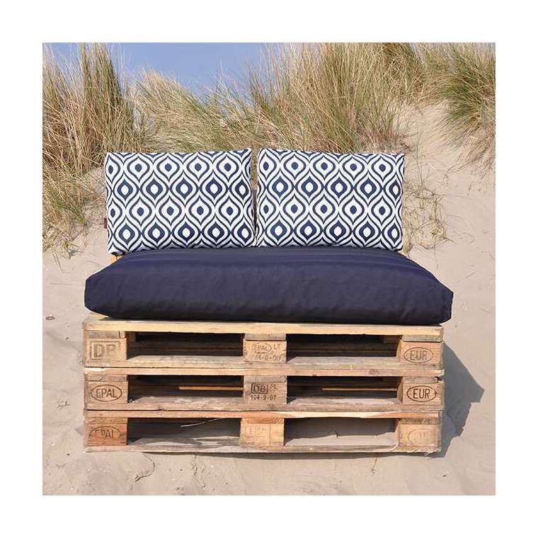 Pallet kussens Navy Art serie 