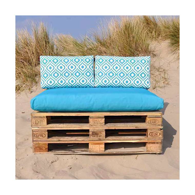 Pallet kussens The Art serie Aqua 