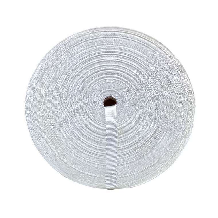PP band 25 mm breed kleur wit.