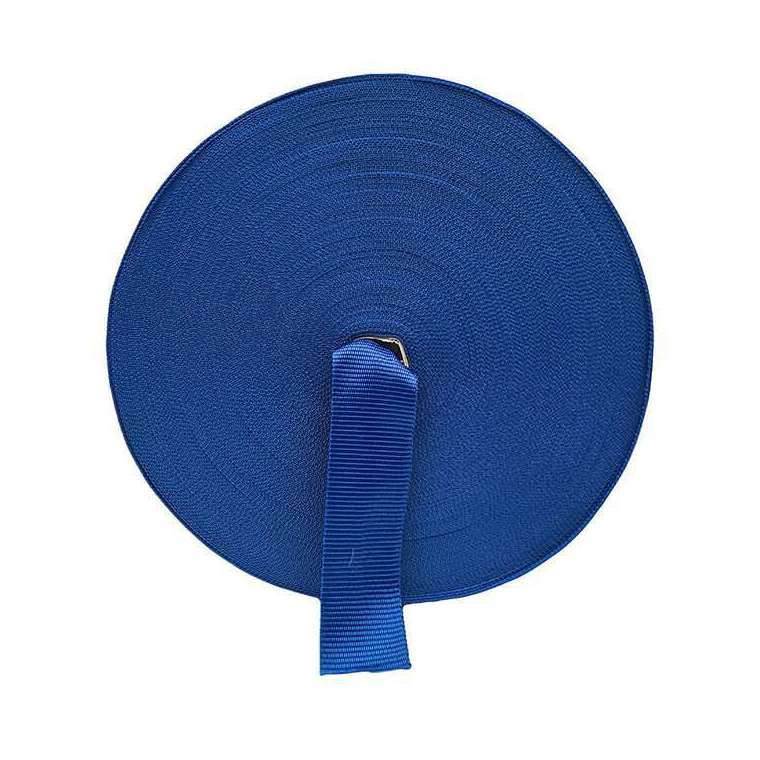 PP band 50 mm breed kleur kobalt blauw.