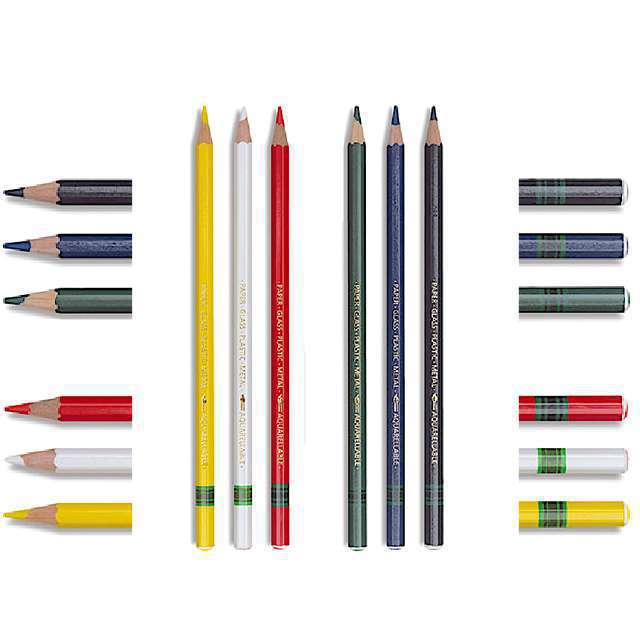 Sjabloon potlood diverse kleuren. 