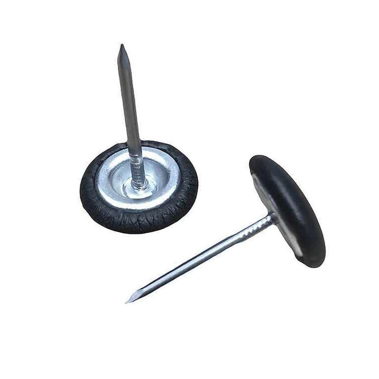 Spijker knoop met stof naar keuze
