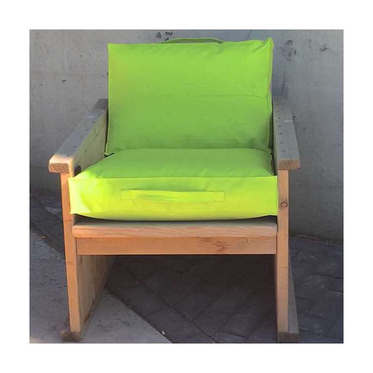 Outdoor kussen set lime 60x60x10 cm + 40x60x10 cm