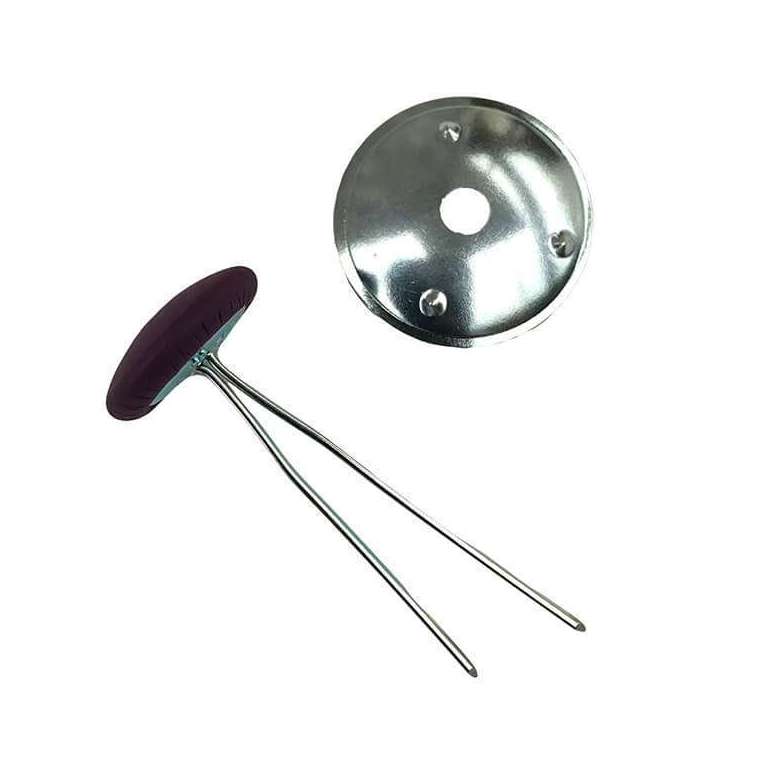 Tegenschijf voor splitpen knoop